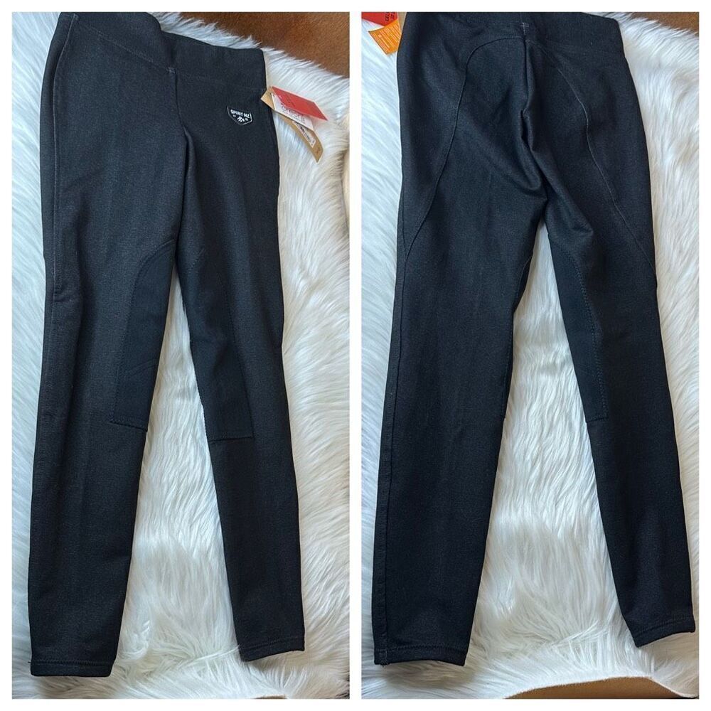 Spirit by Horze Active Tights Kids Kneepatch Riding Breeches Size XL